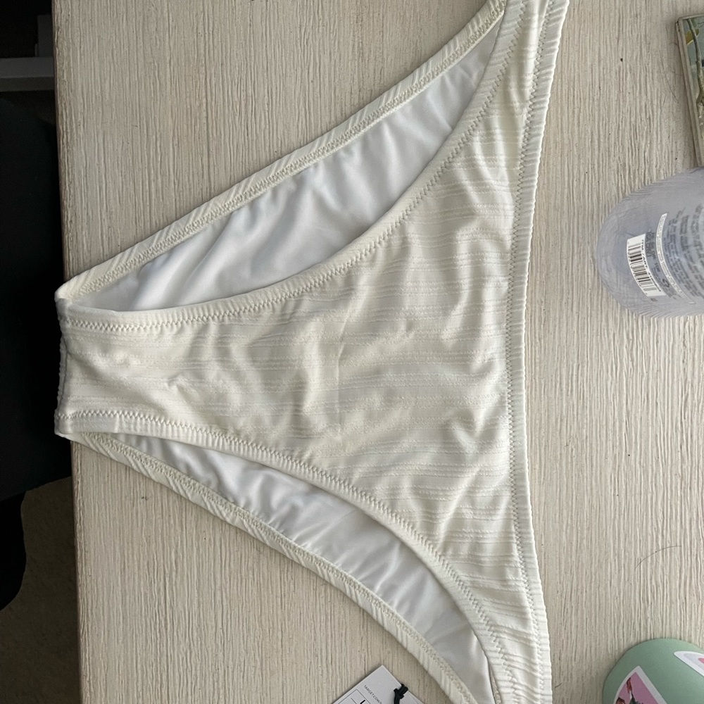 target brand white cheeky low rise bikini bottoms